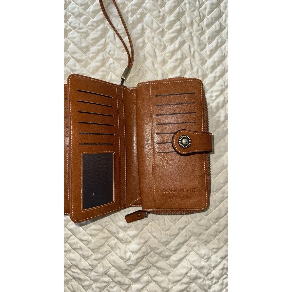 RFID Wallet Zip Around‎ -charm Infinite